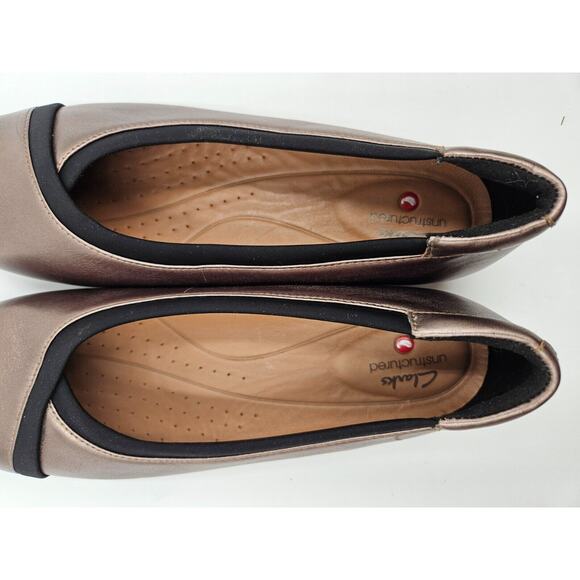 Unstructured by Clarks Womens Flat Comfort Shoes Memory Foam Size 9M - Picture 6 of 8